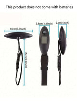 Mini LCD Digital Luggage Scales Portable Travel Bag Weighing Accurate Scales (Black) .