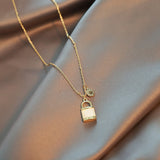 New Fashion Trending Cold Style Personalized Bow Sweet Geometry Necklace