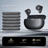 Wireless Bluetooth Earphones with Charging Bin Cord, Headphones, Outdoor Sports Headset, Touch Control Headphones, Earbuds (White)