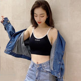 OLOEY Bra For Women Gym Crop Top - Black - Shop N Save