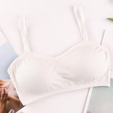 Woman Seamless Bras Vest Thread Beautiful Back - White - Shop N Save