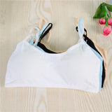 Girls Bra Straps Pure Cotton Vests - White - Shop N Save