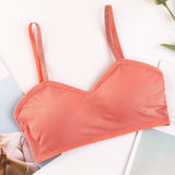 Woman Seamless Bras Vest Thread Beautiful Back - Peach - Shop N Save