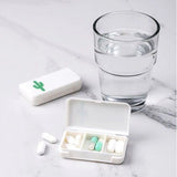 3 Grid Traveling Plastic Mini Case Medicines Tablet Box - Plant - Shop N Save