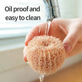 Egg Dish Washing Kitchen Cleaning Sponge Brush - Yellow - Shop N Save