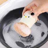 Egg Dish Washing Kitchen Cleaning Sponge Brush - Yellow - Shop N Save