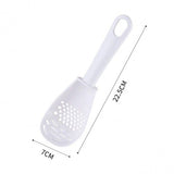 Multifunctional Filter Colander for Rice Spoon Household Kitchen (White) - Shop N Save