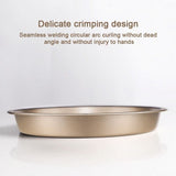 Round Mold For Pizza And Baking Pan Non-Stick (Golden) - Shop N Save