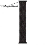 Nylon Loop Strap For Apple Smartwatch Belt Black