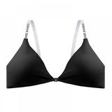 Front Closure Cotton Backless Comfort Bra - Black - Shop N Save