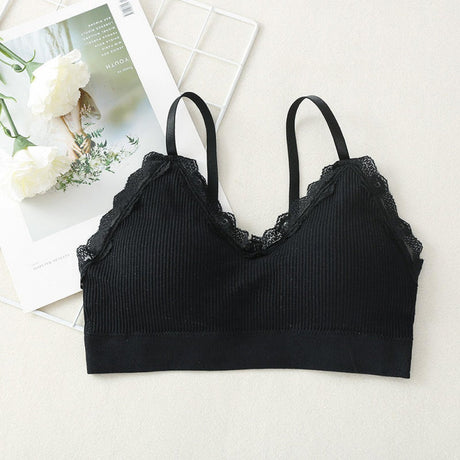 Korean Style Lace Beauty Chest Padded Bra - Black - Shop N Save