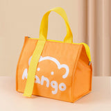 Cartoon Thermal Lunch Box Bags For Waterproof Food Storage - Orange