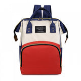 Mommy Baby Diaper Bag - Large Capacity Trendy Nylon Waterproof New Born Fashion Backpack Handbag Multi Functional Outing Bag - Multicolor - Shop N Save