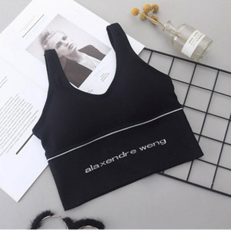 Sports Fitness Seamless Women Padded Bra - Black - Shop N Save