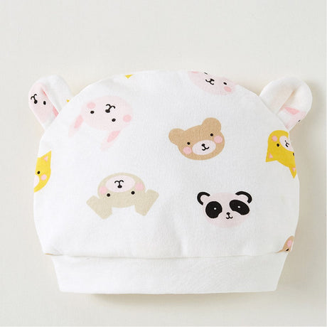 Spring And Autumn Thin Section Newborn Fetal Hat - White - Shop N Save
