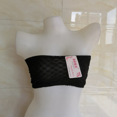 Strapless Soft Crop Slim Chest Bra Women - Black - Shop N Save