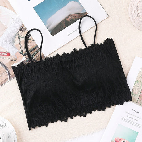 Womens Bralette Padded Fashion Tube Top - Black - Shop N Save