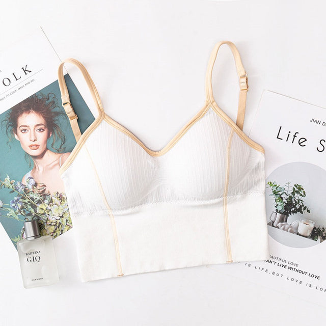 Women Fashion Top Tube Top Bra Cotton - White - Shop N Save