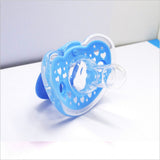 All-Silicone-Encapsulated Pacifier Baby Nipple Pacifier Newborn Baby Pacifier - Blue - Shop N Save
