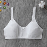 Girls Soft Bra for Teenagers Wire Free - White - Shop N Save