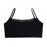 Young School Girl Cute Training Cotton Bra - Black - Shop N Save