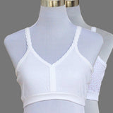 Sport Bra Without Underwire U Type Bralette Push Up Underwear white - Shop N Save