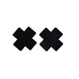 Cross Border Spot Black Ultra Thin Unisex Nipple Stickers Cover Cross Black - Shop N Save