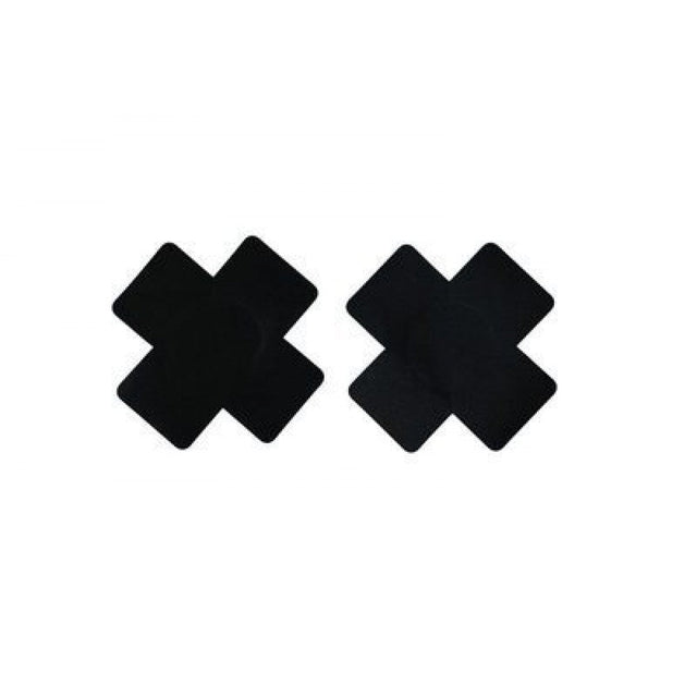 Cross Border Spot Black Ultra Thin Unisex Nipple Stickers Cover Cross Black - Shop N Save