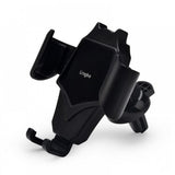 Air Vent Car Phone Holder - Strong Grip Air Outlets Ball Head Car Mount Bracket Mobile Holder For All Type Of Car - Black