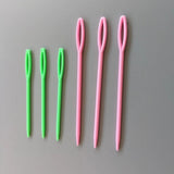 6 Pcs ABS plastic big eye needle factory direct U shaped twist needle Multicolor