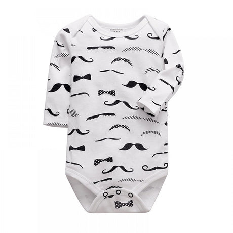 Newborn Long Sleeved Jumpsuit Romper - white - Shop N Save