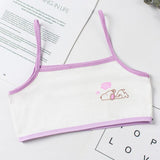 Soft Cotton Student Girl Bra Cartoon - Purple - Shop N Save