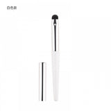 Synthetic Hair Make Up Lip Brush With Lid - White