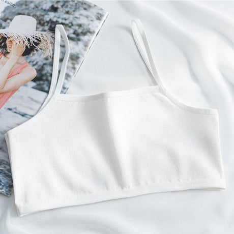 Tank Tops Teenage Bra For Girls - White - Shop N Save
