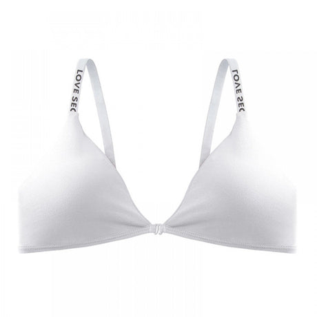 Front Closure Cotton Backless Comfort Bra - White - Shop N Save