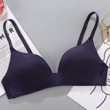 European Style Seamless Soft Women Bra - Dark Blue - Shop N Save