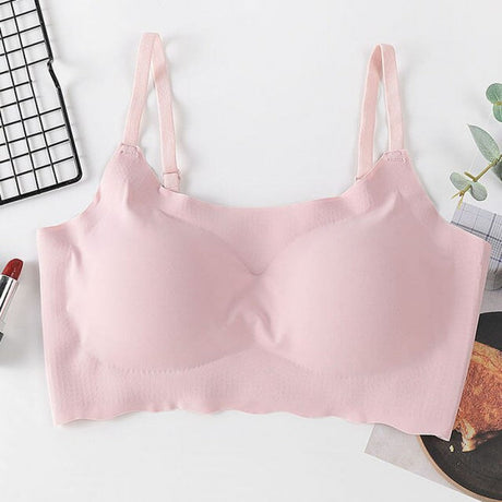 Seamless Push Up Bra Soft Padded Bra For Women - Pink - Shop N Save