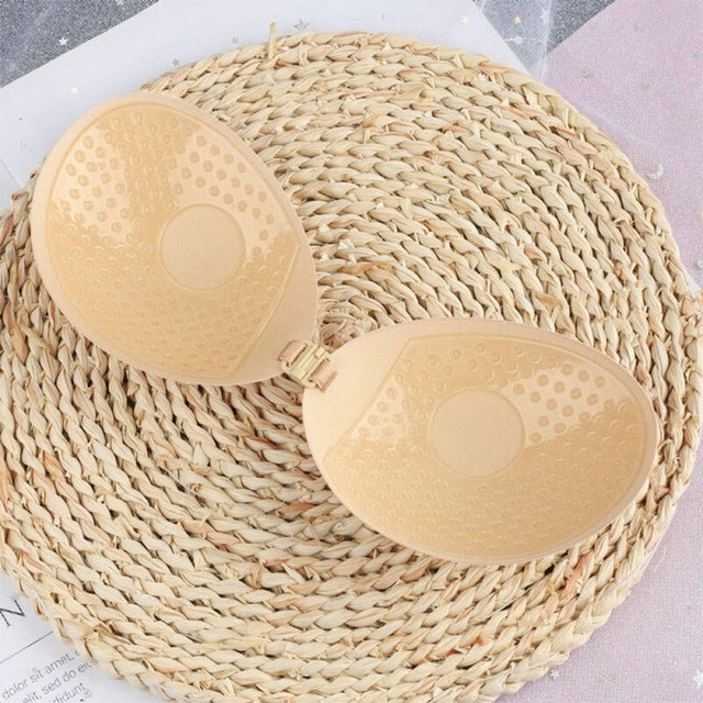 Strapless Invisible Bra Seamless Push Up Silicone Bra - Skin - Shop N Save
