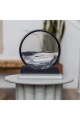 Sand Art Decor - Round Glass Frame 3D Hourglass Deep Sea Sandscape Quicksand Decor