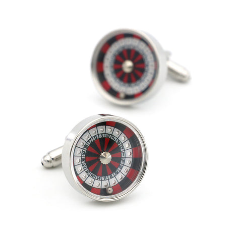 New Lucky Spin Round Cufflinks For Men