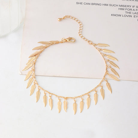 Shell Leaf Fashion Pendant Women's Footwear