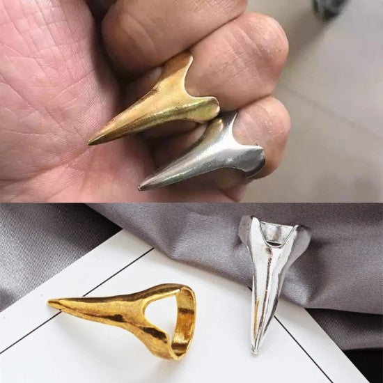Magic Claw Plate Hair Nail Ring Wolverine Silver