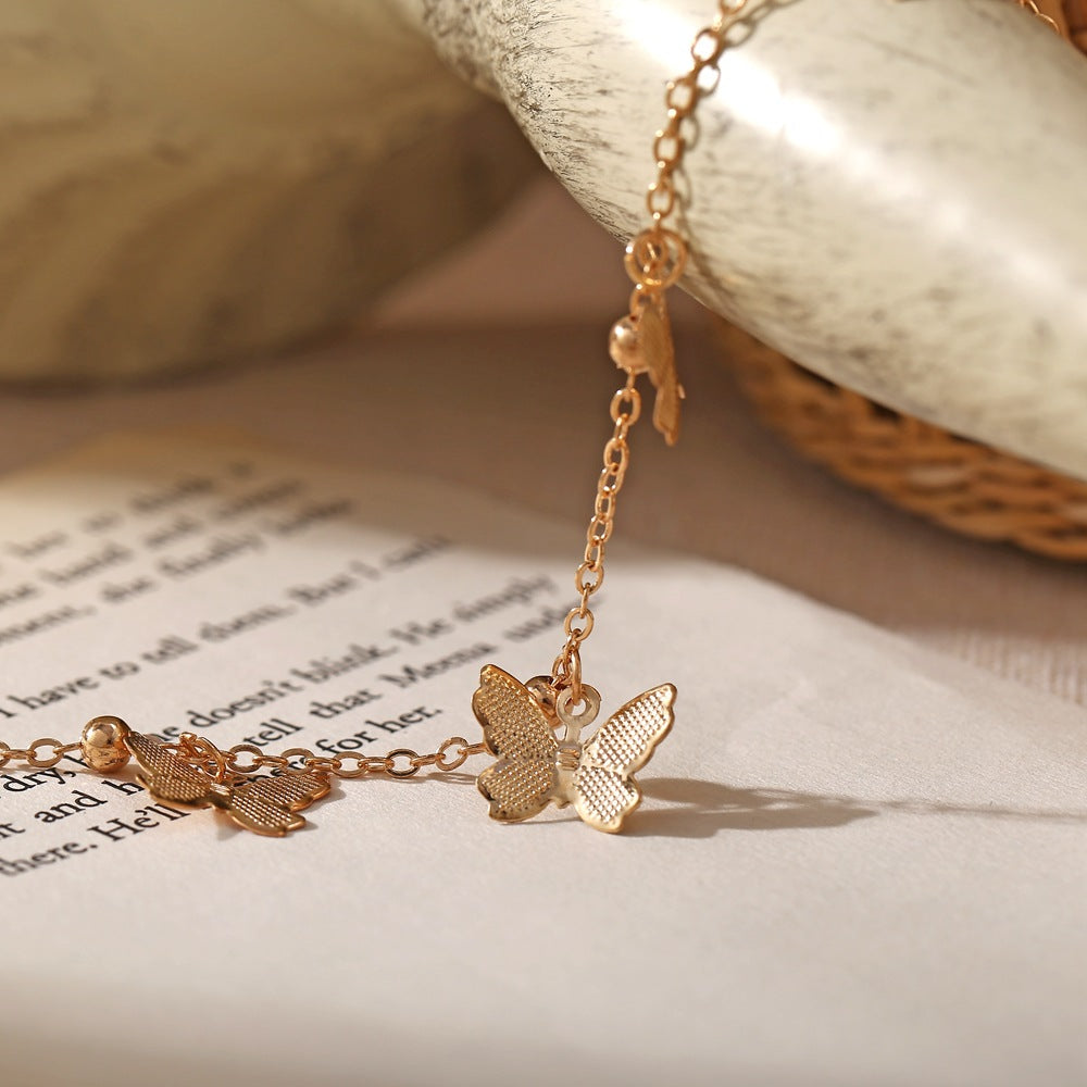 Han Zhishang Butterfly Anklet - European American Cross-Border Jewelry - Shop N Save