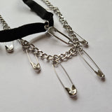 Stylish Pin Detail Choker: Trendy Layered Necklace - Shop N Save