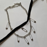 Stylish Pin Detail Choker: Trendy Layered Necklace - Shop N Save