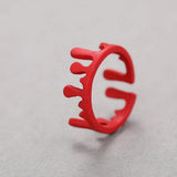 Simple Crown Irregular Rings For Men And Women Trendy Hip Hop Golden
