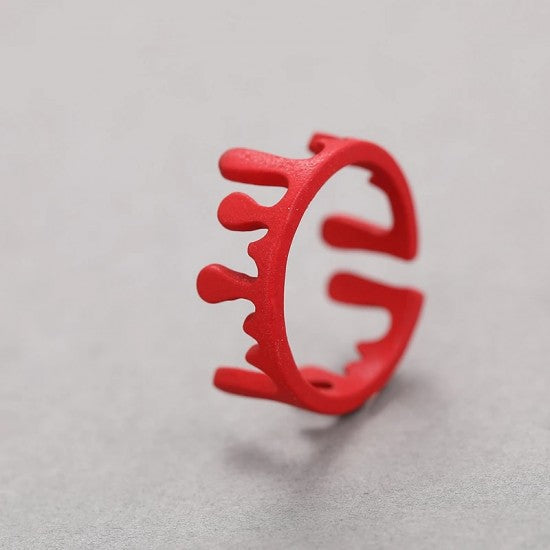 Simple Crown Irregular Rings For Men And Women Trendy Hip Hop Silver