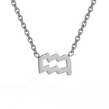 Constellations Necklace Pendant Aquarius Silver