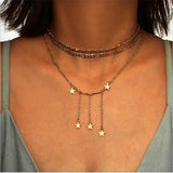 Gold Falling Star Pendant: Exquisite Festival Jewelry &amp; Cascading Stars - Shop N Save