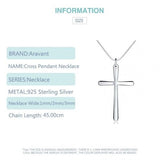 Women Men Jewelry Silver Smooth Cross Pendant Silver